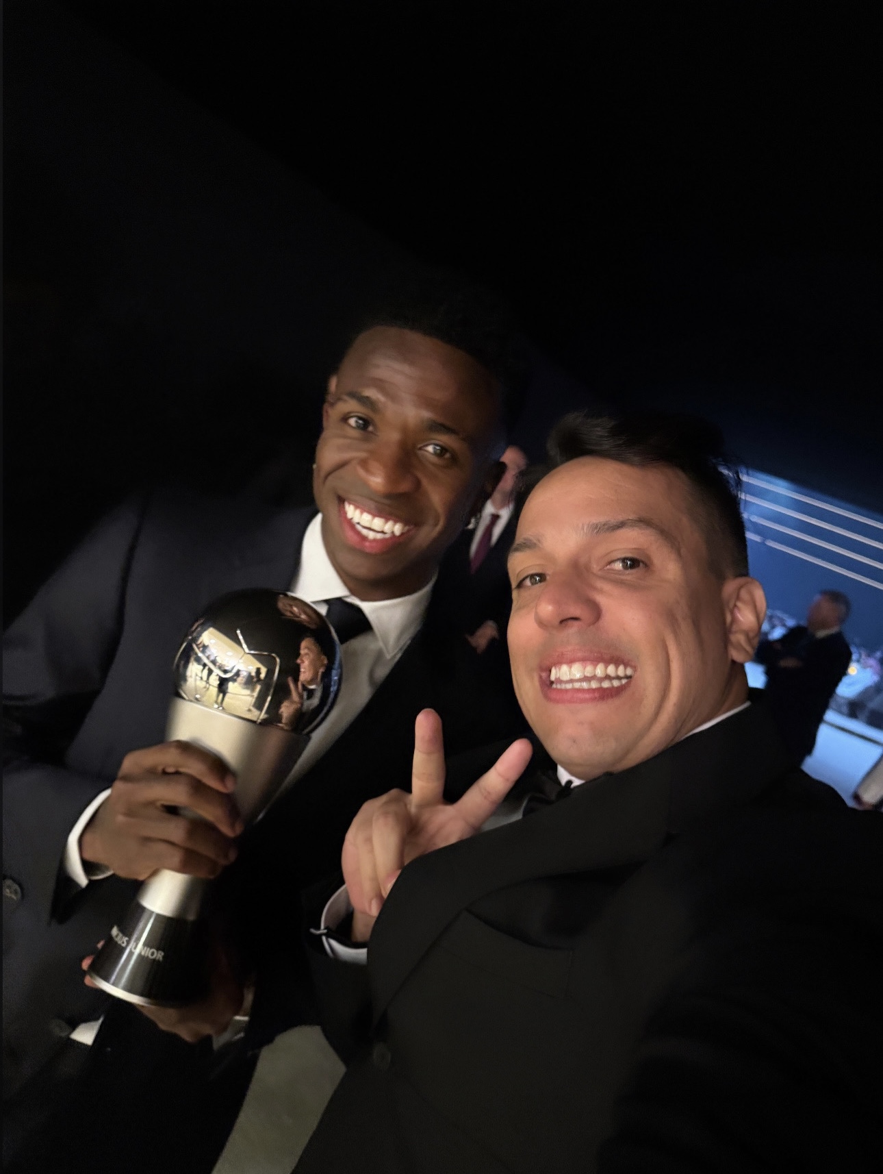 Diego com Vini Jr.